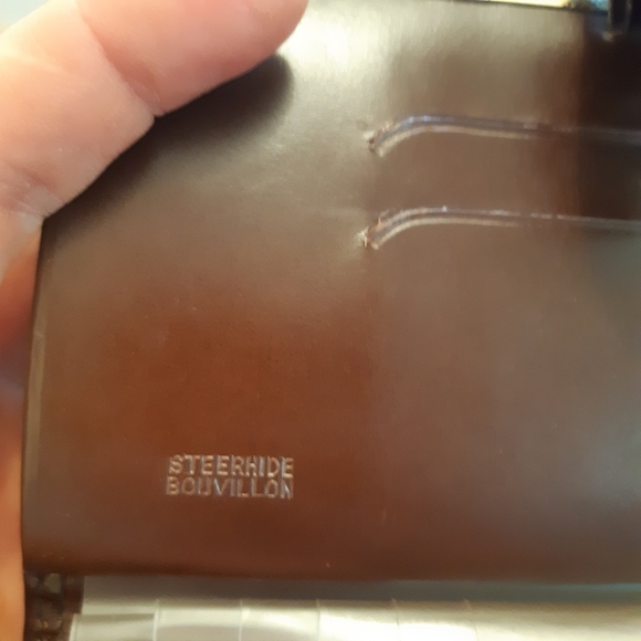 Women's Leather Pocketbook Canada Made with Original Box - Picture 4 of 12